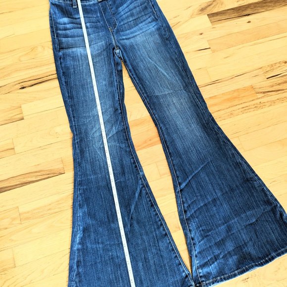 Judy Blue High Waist Pull-On Super Flare Jeans Jeggings Denim Blue Size 9/29 NWT - Picture 8 of 16